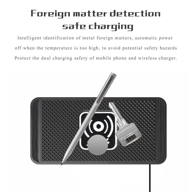 KIMLUD, Wireless Car Charger Charging Pad 15w Non Slip Qi Fast Charger For Car Wireless Phone Charger For Android For IPhone 11/12/13/14, KIMLUD Womens Clothes