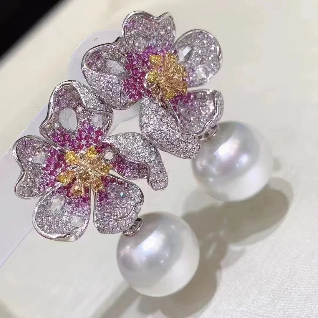 Stud Earrings – Pearl – 925 Silver – White | KIMLUD
