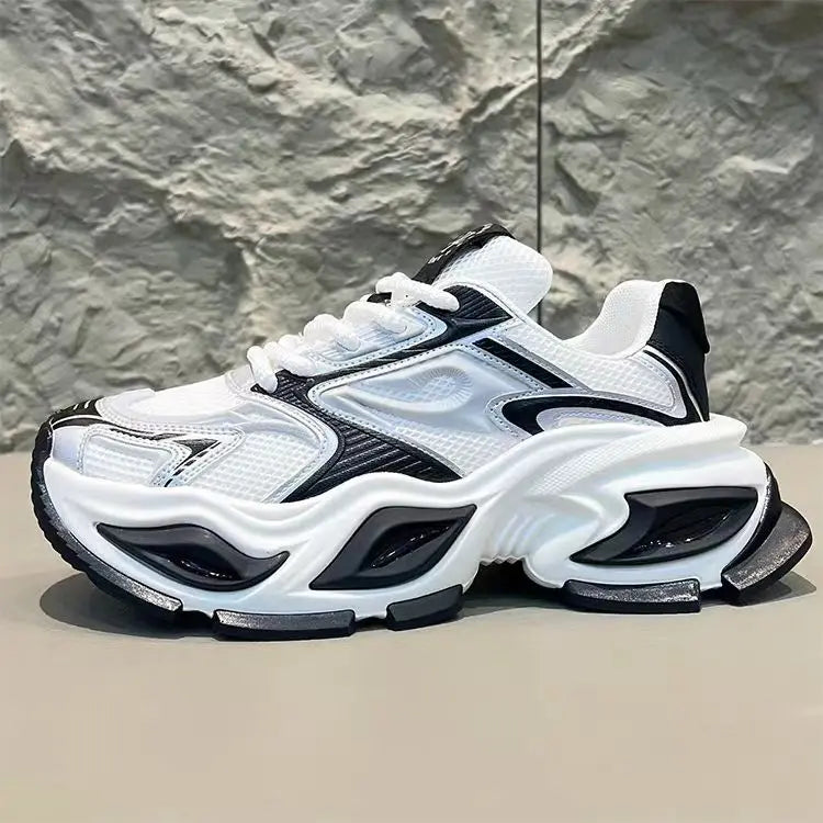 Men's Chunky Sneaker – Height Increasing – Leather Fabric | KIMLUD