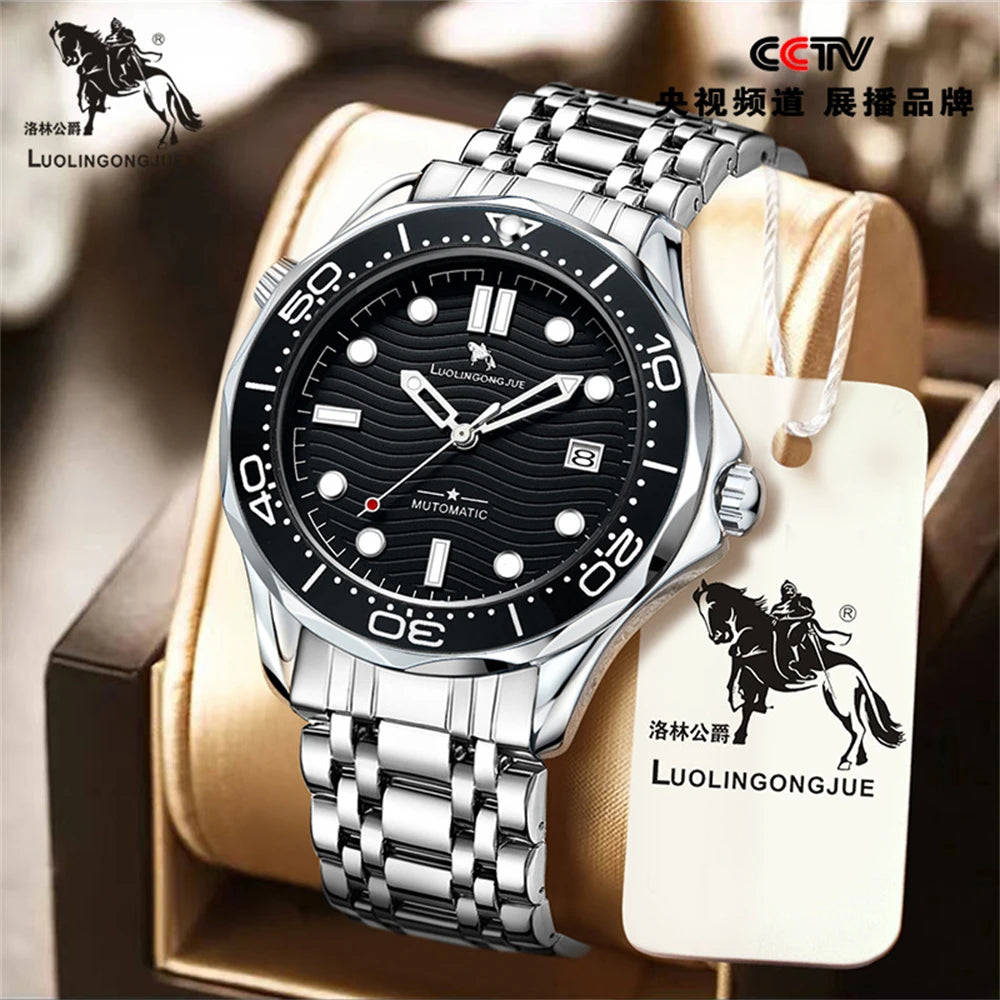Men's Luxury Brand Business Sport Automatic Mechanical Watches 2025 Waterproof MM300 NH35 Steel Watch For Man WristWatches Clock