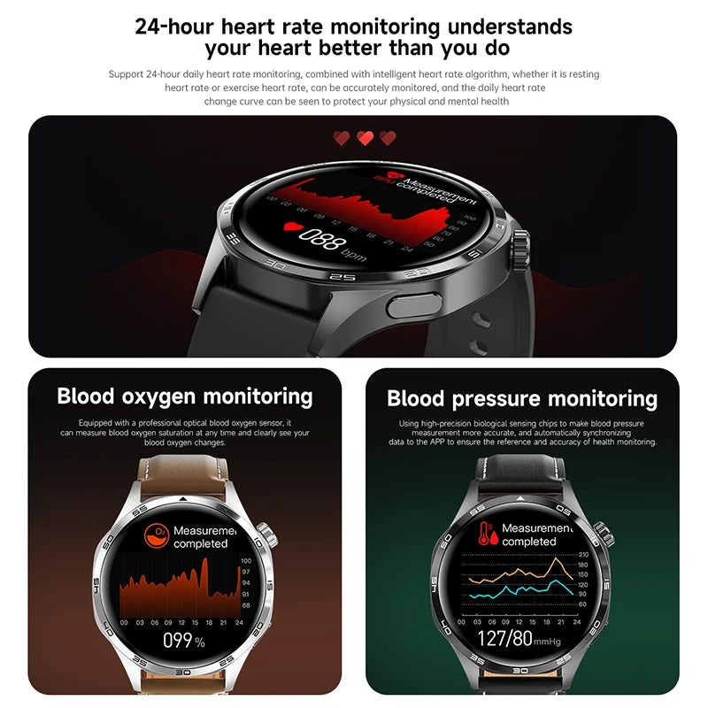 For Huawei GT5 PRO Smart Watch Men Watch 5 Pro AMOLED HD Screen Bluetooth Call GPS Trajectory NFC Heart Rate Compass SmartWatch