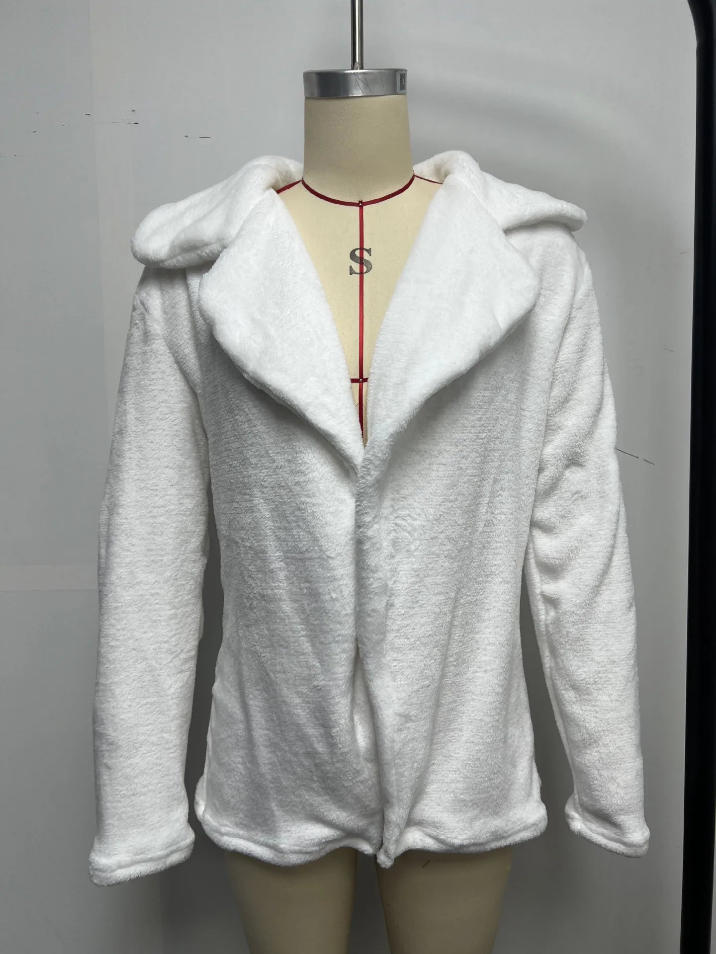 Fashionable autumn and winter WISH jacket sexy plush lapel slim jacket