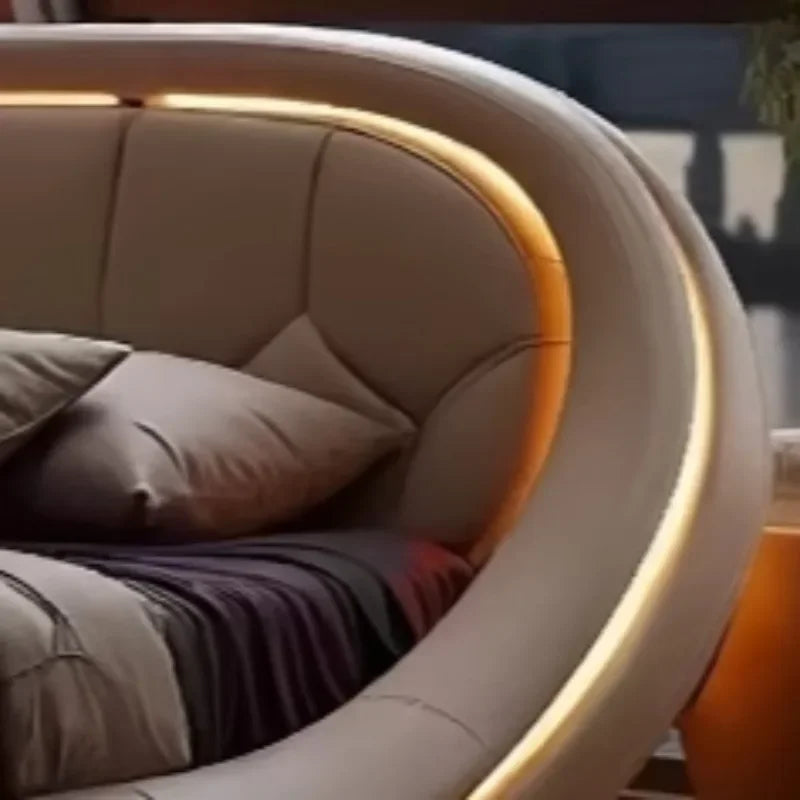 Bed Frame – Luxurious European Style – Fabric | KIMLUD