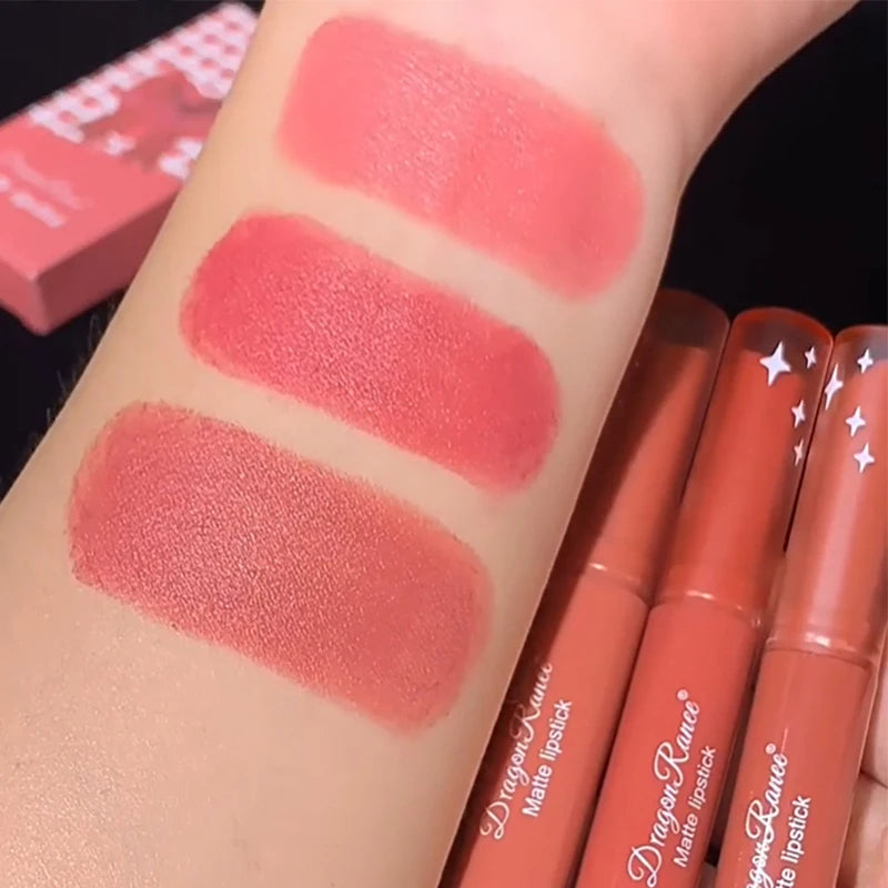 Matte Lipstick Waterproof Long-Lasting Velvet Finish Hydrating Formula — Nude Pink | KIMLUD