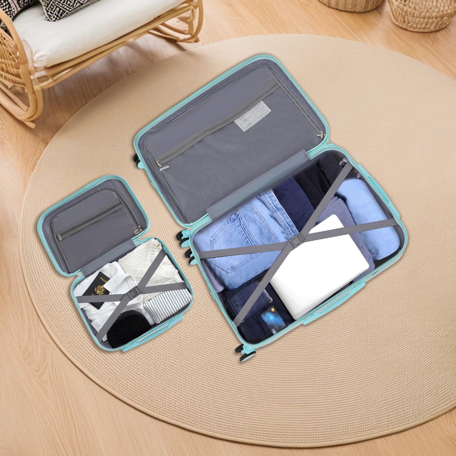 Suitcase with Wheels Small and Large Suitcases Carry On Suitcases Cosmetic Case Carry On Luggage