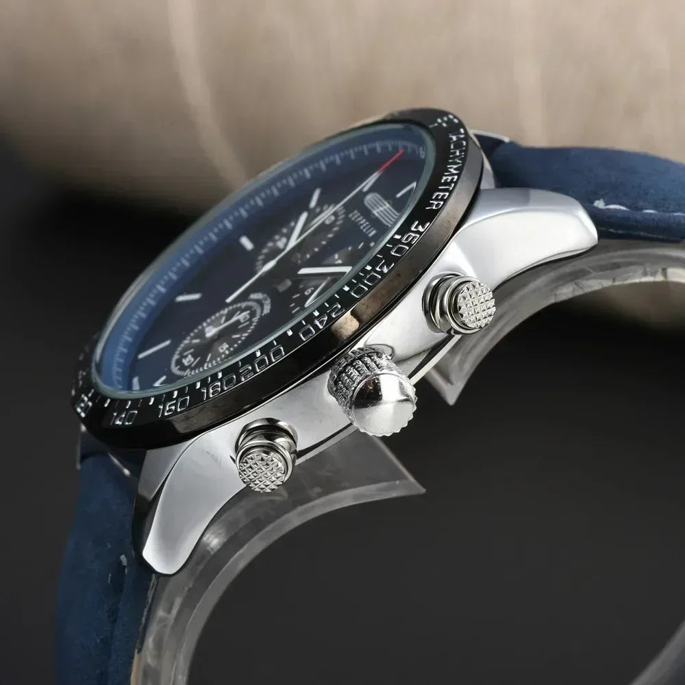 Elegant Zeppelin Luxury Chronograph Men’s Watch Classic Retro Design Multi Functional Business Wristwatch Fashion Timepiece