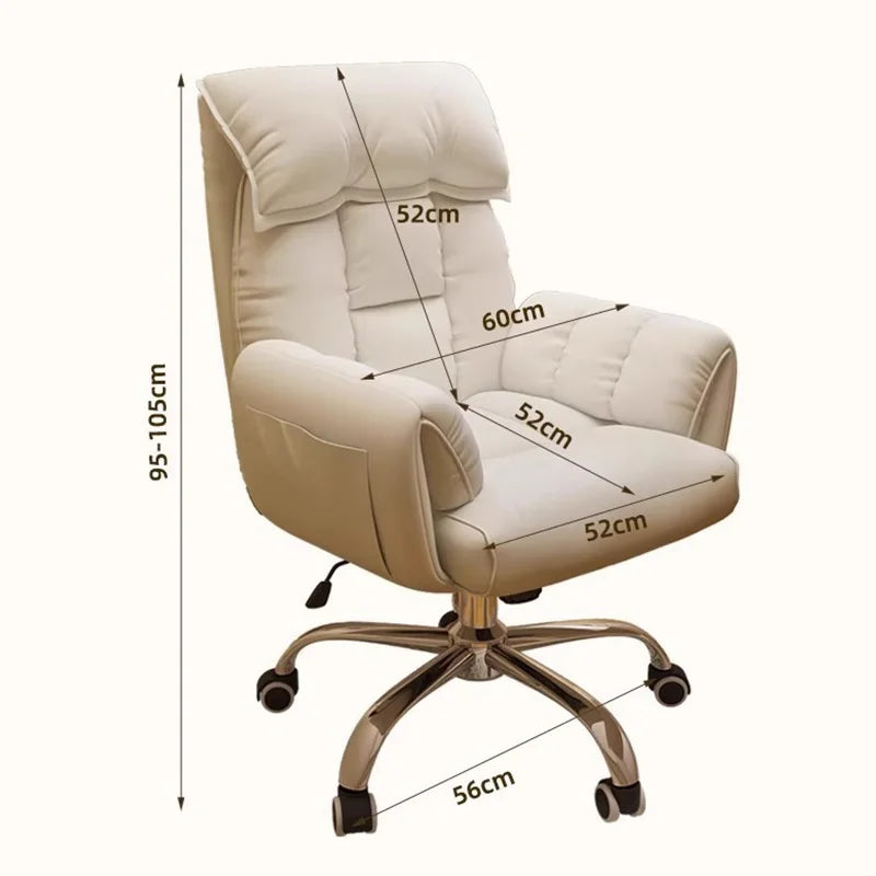 Ergonomic Computer Chair Home Office Recliner Sofa Boy Comfortable Sedentary Gaming Chair with Retractable Footrest For Relaxing