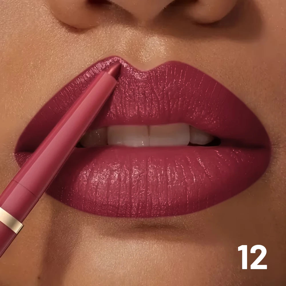 Waterproof Matte Lip Liner Pencil Retractable — Nude Matte | KIMLUD