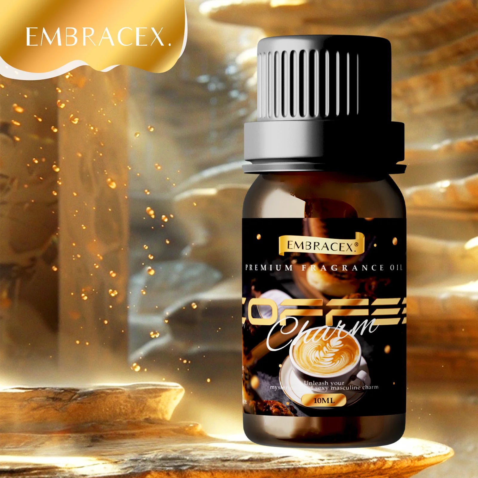 Amber Glass Massage Oil Six-Piece Set — Amber | KIMLUD
