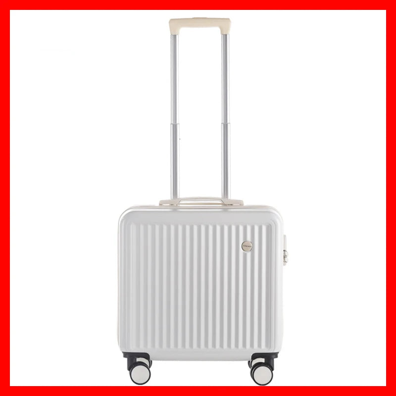 Front Opening Travel Suitcase Universal Wheel Rolling Luggage Bag Men and Women Lightweight Boarding Trolley Case18 20 Inch