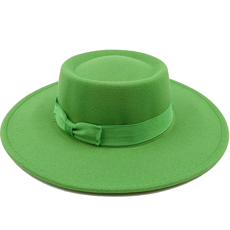 Sombrero Raised Top Fedora Hat 2023 New European and American Fedora Hat Jazz Hat Men's Round Top Hat New Wholesale Sombrero