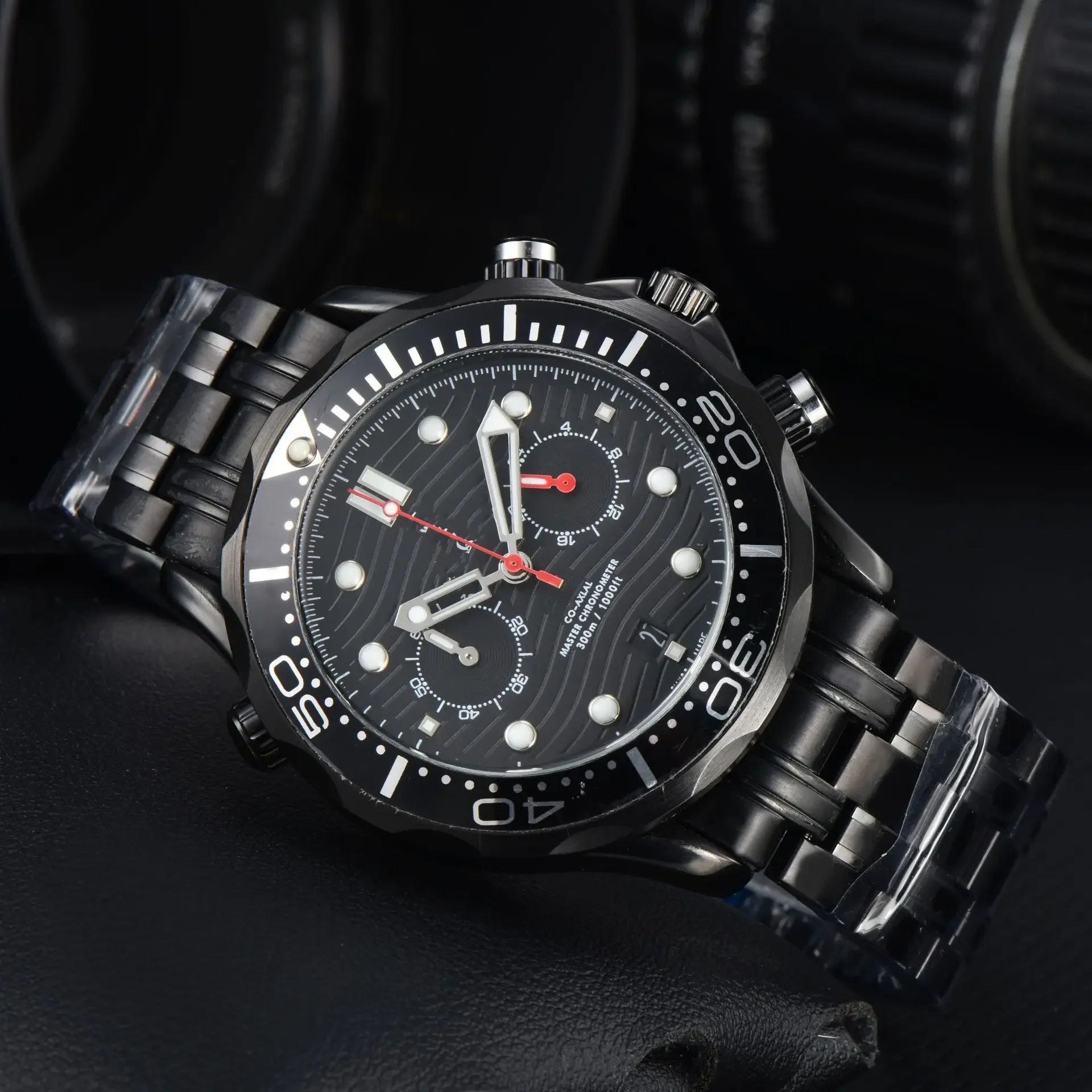 42mm Fully Automatic Mechanical Watch -NH35movement, Ceramic Bezel, Water-resistant Sapphire Crystal, 20mm Steel Band Wristwatch
