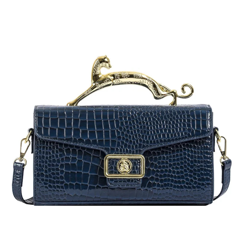 PU Crossbody Shell Bag With Lock And Architectural Silhouette For Downtown Luxury — Black | KIMLUD