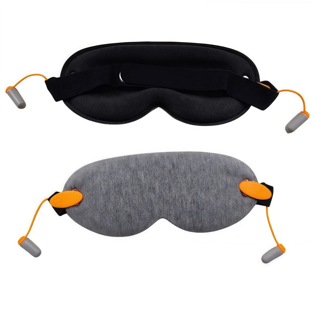 2-in-1 3D Blackout Sleep Mask with Noise Cancelling Ear Plugs - For Men & Women  Travel Relieving Eye Fatigue & Improving Sleep