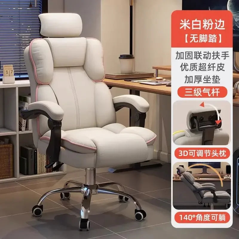 Stainless-Steel Office Chair Ergonomic With Adjustable Back — Gray | KIMLUD