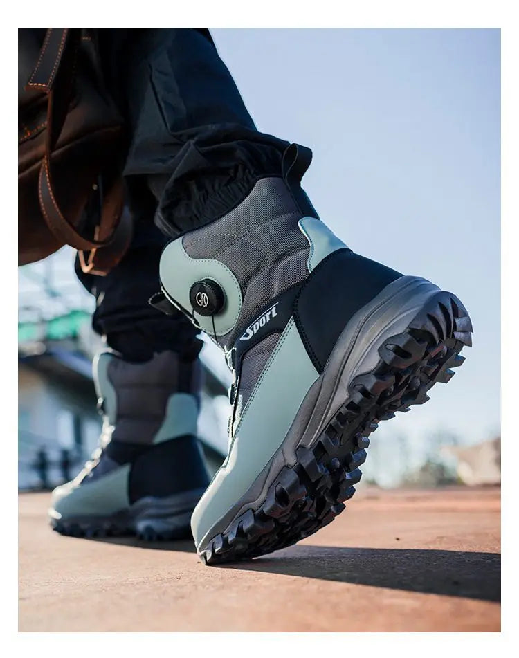 2024 Winter New Thick-soled Non-slip Comfortable Lightweight Velvet Outdoor Cotton Boots Men