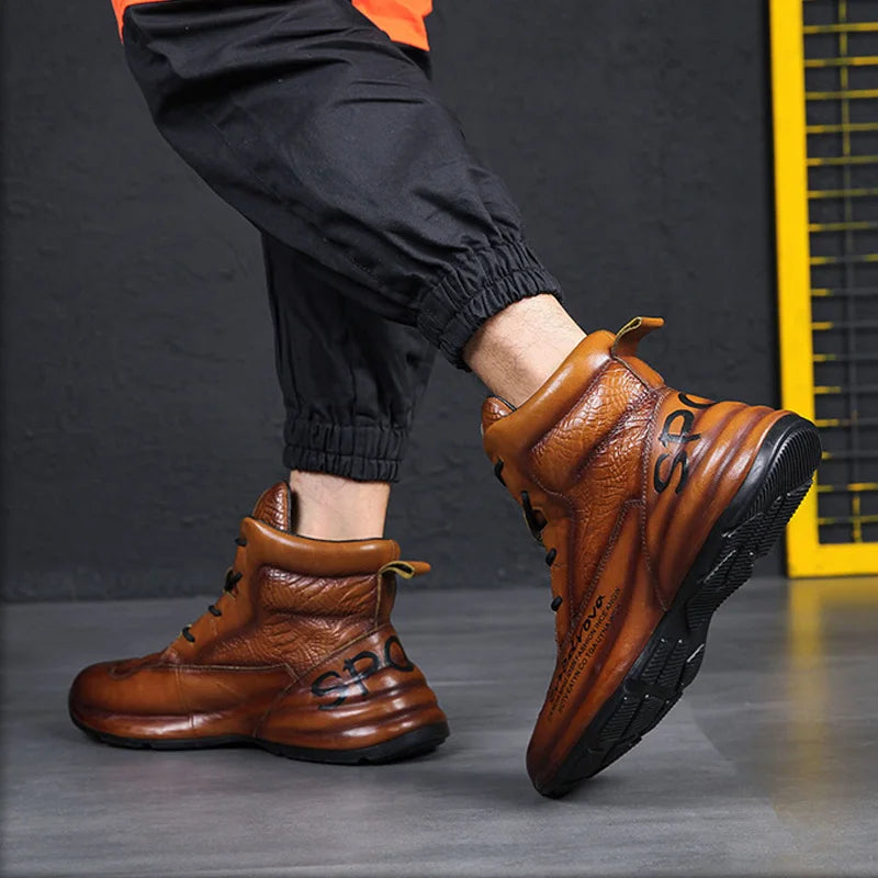 Ankle Boots – Winter Fleece – Crocodile Leather | KIMLUD