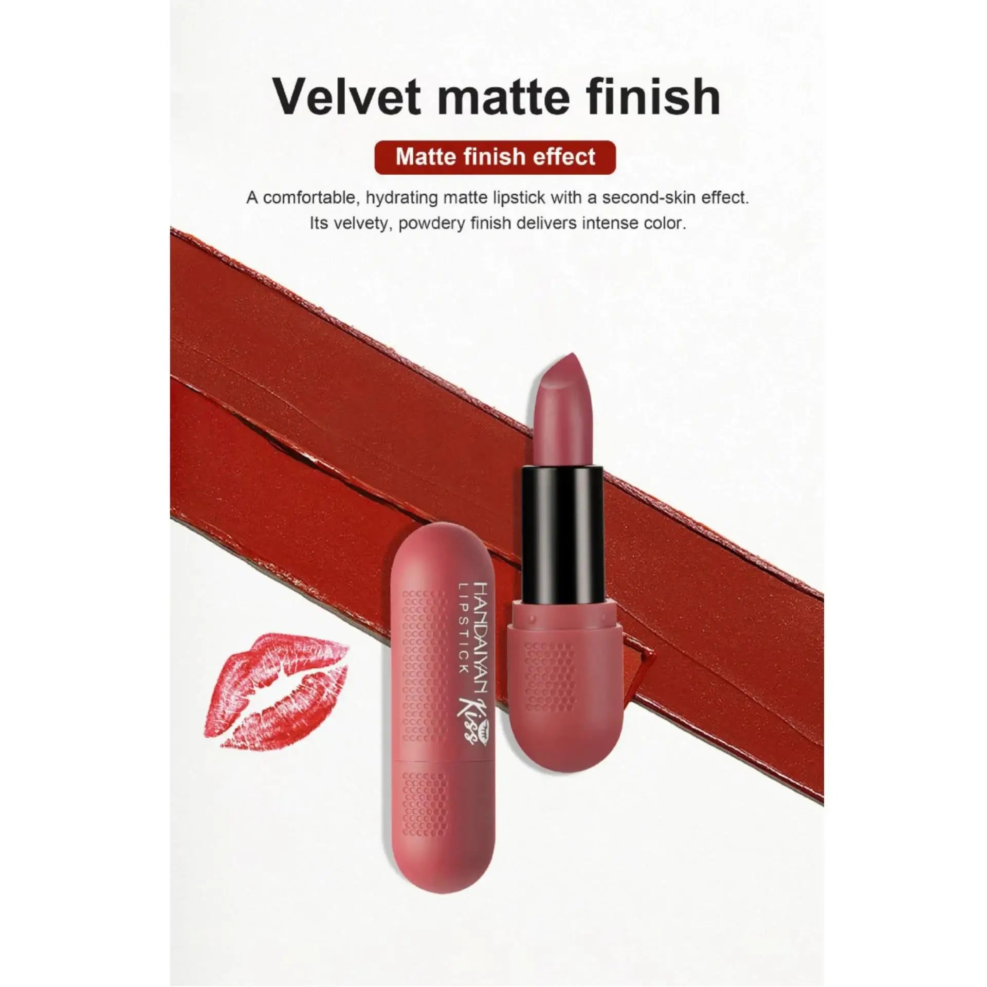 Matte Lipstick Set 6 Colors Velvet Texture Long Lasting Non Drying Lip Makeup Women Gift Box
