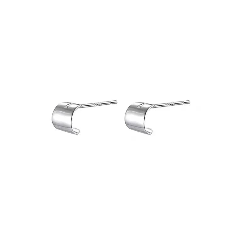 Gold-Tone Geometric Irregular Striped Large Ear Buckle Earrings — Gold | KIMLUD