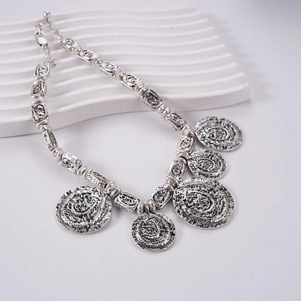 Stainless Steel Circular Pendant Unisex Wedding Engagement Punk Personalized Jewelry for Men Brothers And Women