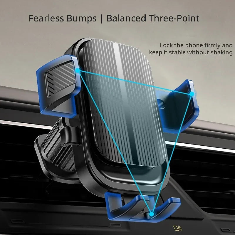 Car Phone Holder - Flexible Auto Lock Air Vent Mount - Universal | KIMLUD