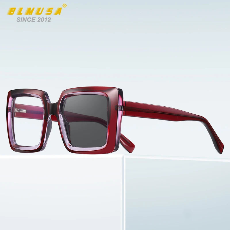 Square Photochromic Reading Glasses — Clear | KIMLUD
