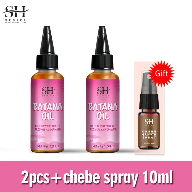 Batana Oil Hair Growth Treatment Set For Traction Alopecia And Breakage Prevention Hair Mask — Pink | KIMLUD
