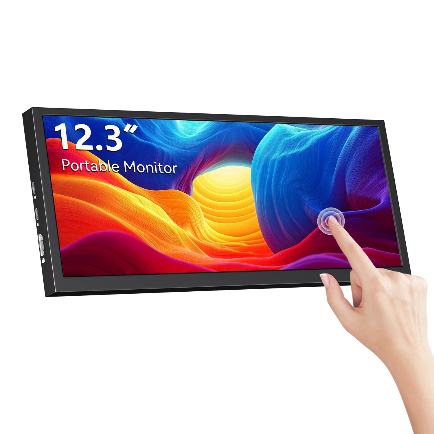 12.3 Inch 1920x720 HD Capacitive Touch Screen Monitor Portable LCD Display with HDMI Input for PC Laptop Industrial Equipment