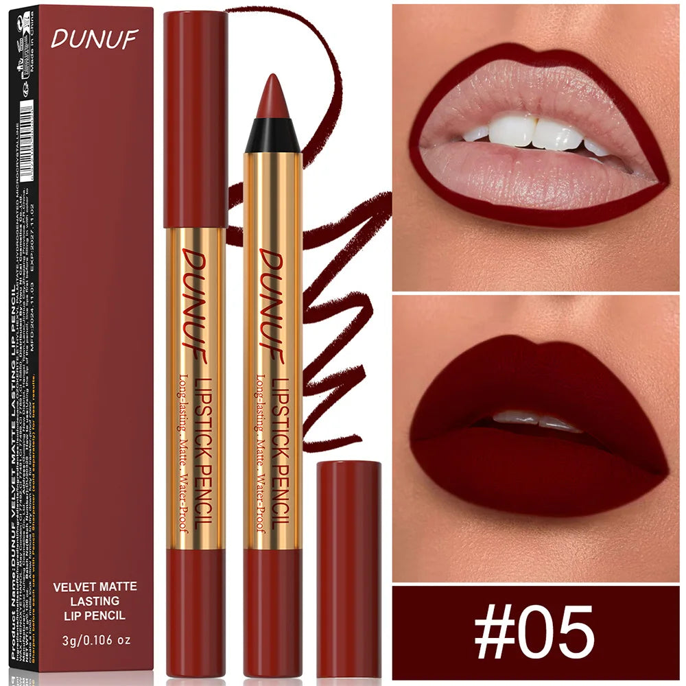 Lip Liner Pencil – Waterproof Matte Finish – Dark Red | KIMLUD
