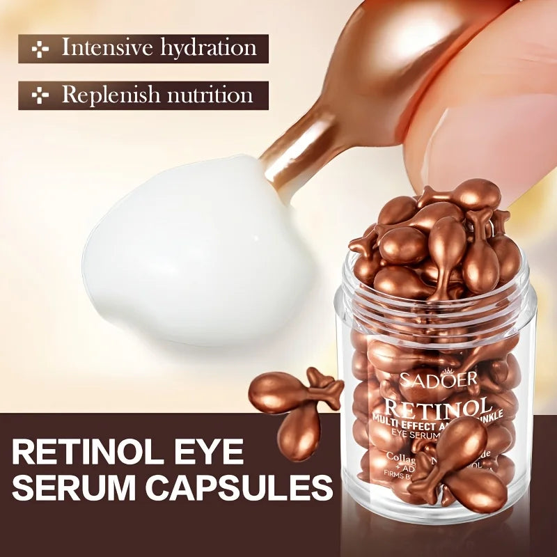 Retinol Multi-Effect Firming Capsule Serum, Tender Skin Hydrating Eye Cream Nourishing And Hydrating Eye Essence