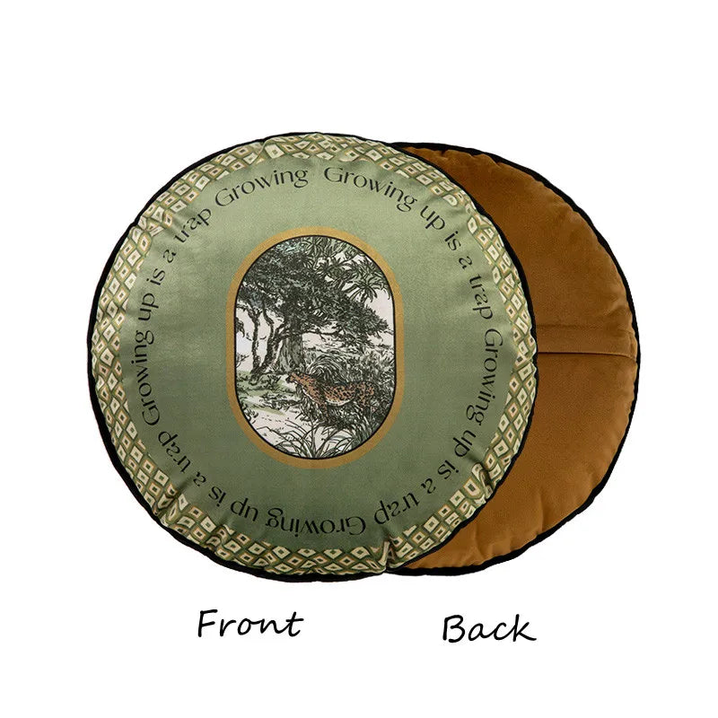 Green Jungle Wild Life Cushion Cover,Soft Qulity,Velvet Leopard Pillowcase,Shell Light,Luxury Designer Art Cushion,Home Decor