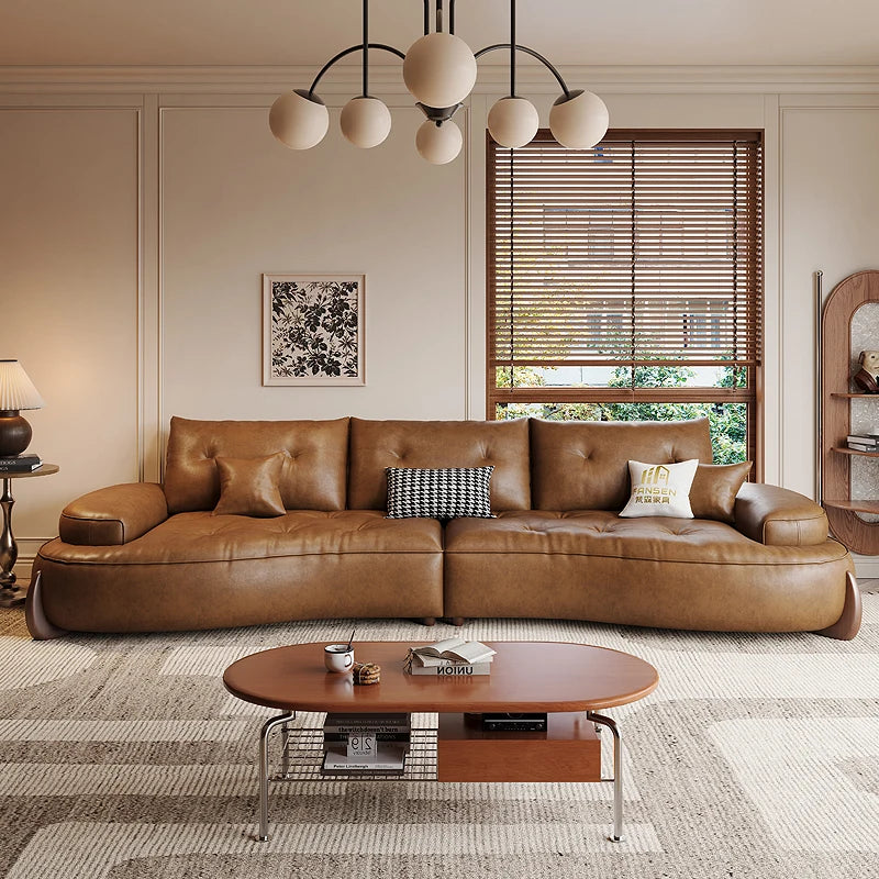 European U Shape Living Room Sofas Glamour Filler L Shape Modern Puffs Sofas Lounge Leather Couch Wohnzimmer Furniture Home