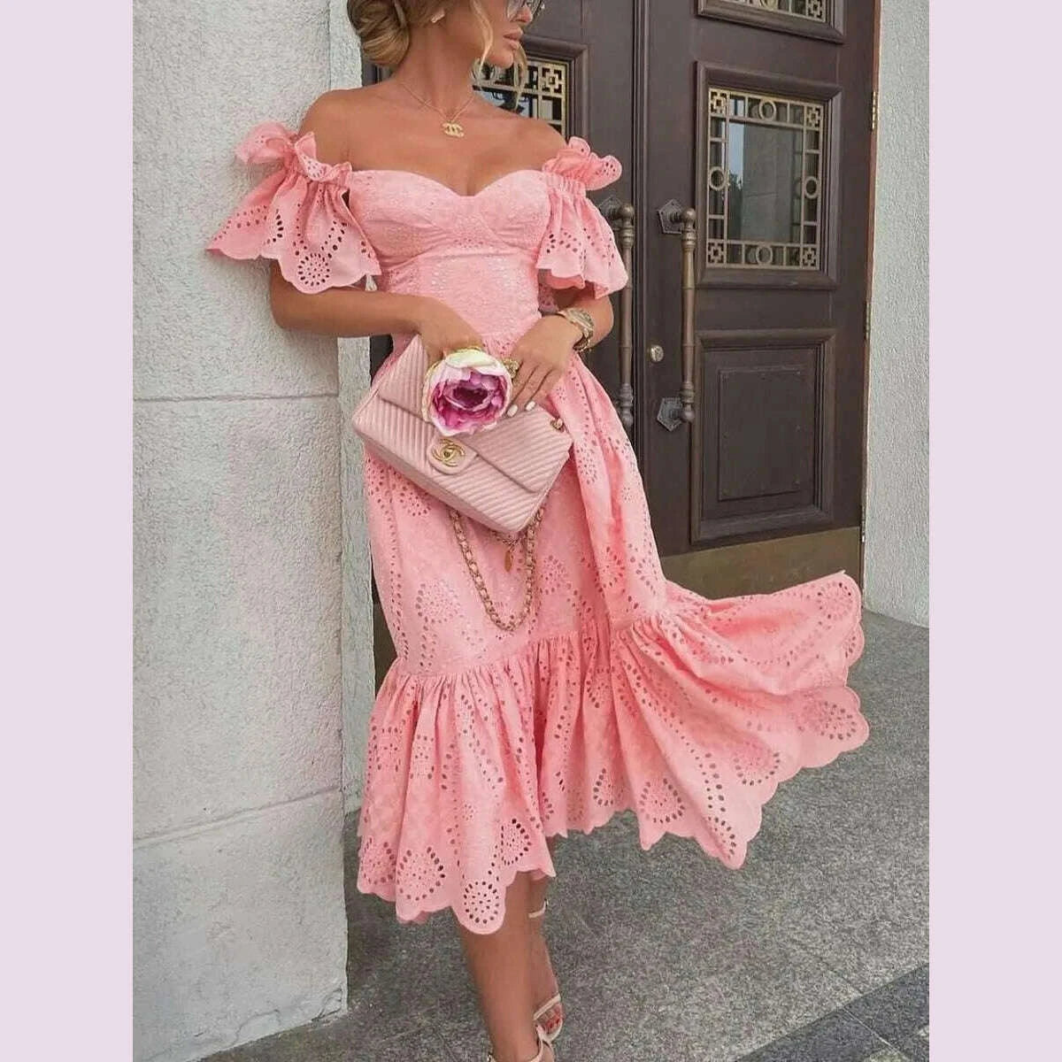 dress-women-off-shoulder-mid-length-dresses-solid-dot-sexy-splice-tight-high-waist-v-neck-a-line-elegant-slim-fit-vestidos-kimlud-kimlud-33922562