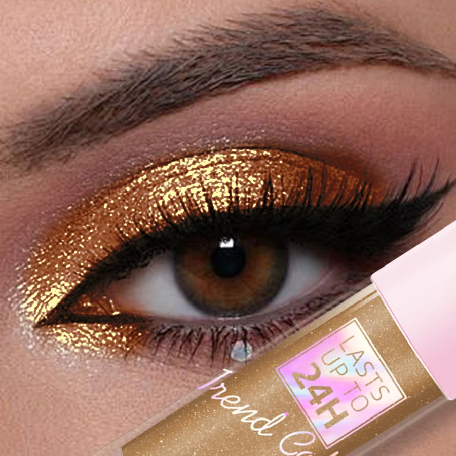 8 Color Metallic Waterproof Liquid 1PC Eyeshadow-High Shine Long-Lasting & Smudge-Proof Korean Makeup Gifts Glitter Eye Shadow