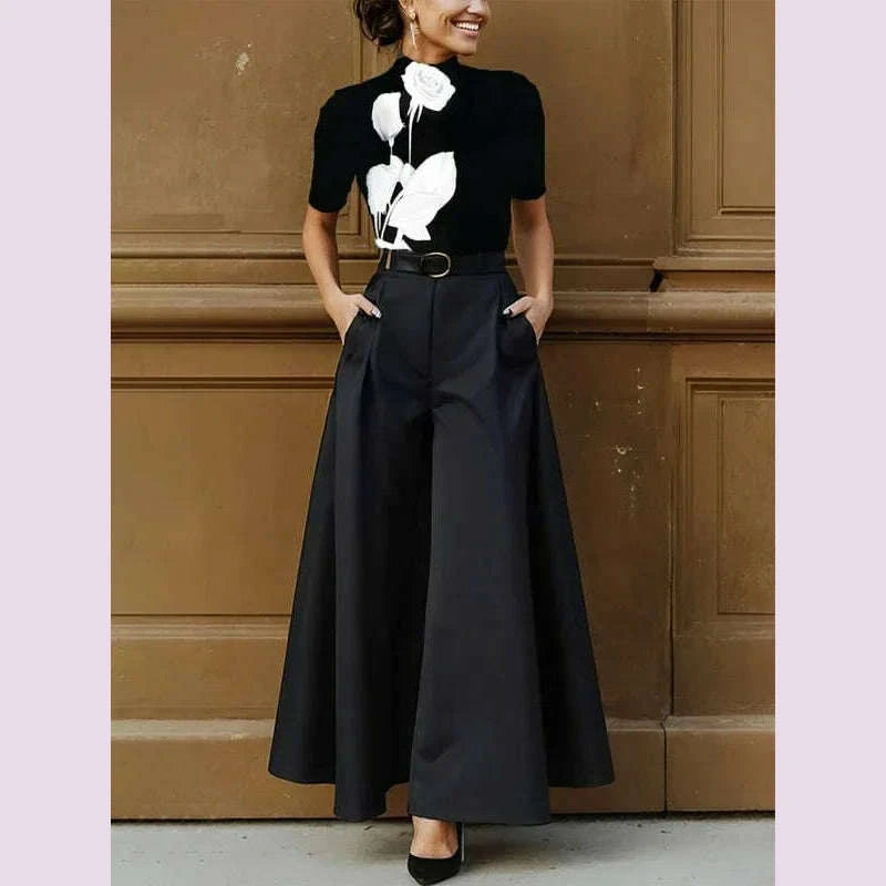 yeezzi-womens-flower-printed-stand-collar-skinny-tops-2025-new-half-sleeves-urban-casual-office-trendy-black-basics-t-shirtskimlud-womens-fashion-34606192