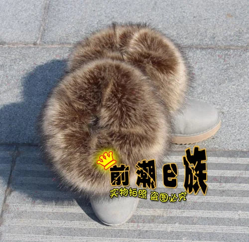 Faux Fur Boots Leg Warmer Cuffs Elastic DIY Accessory — Black | KIMLUD