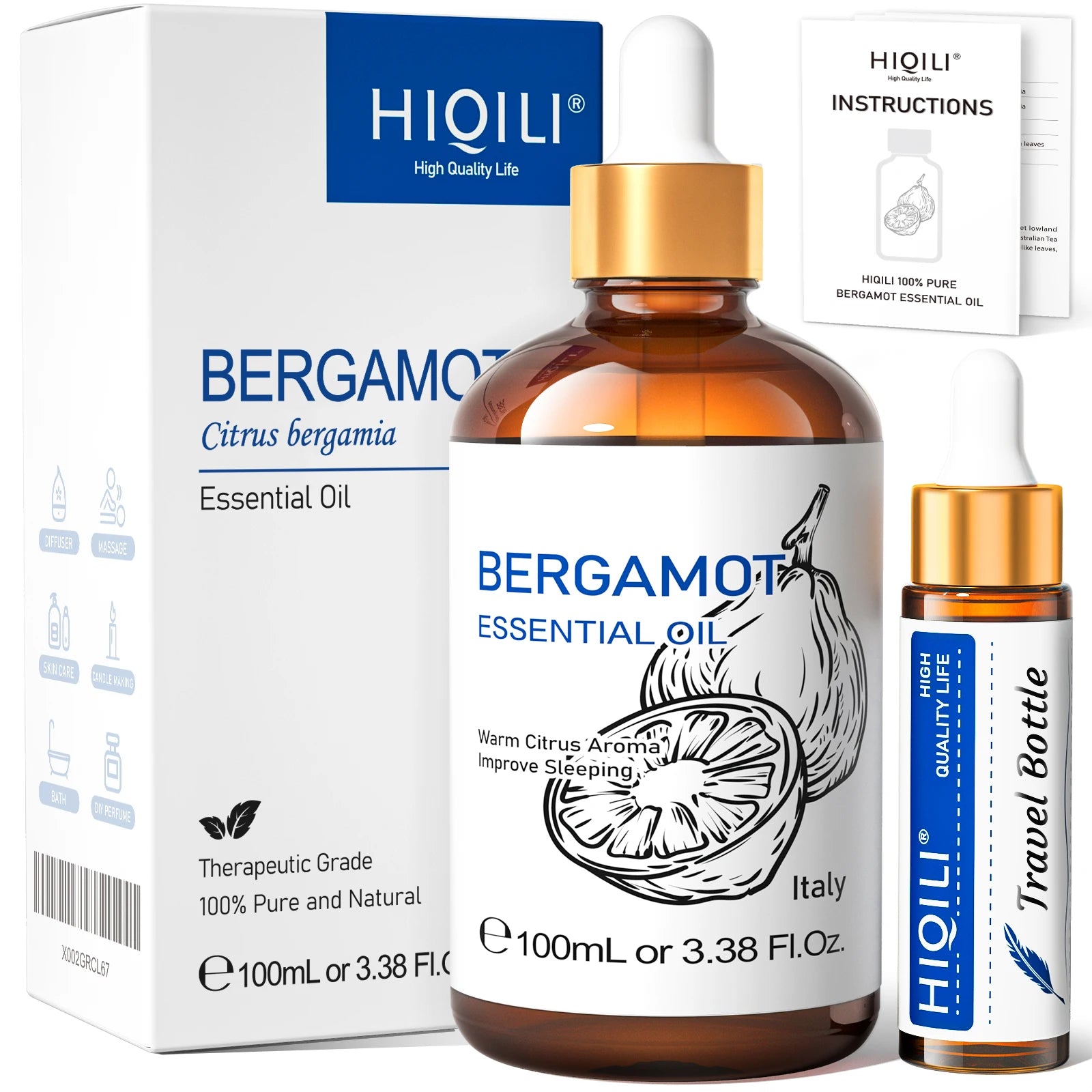 Sandalwood Essential Oil Blend With Lavender Jasmine Eucalyptus Peppermint Ylang Ylang Frankincense — Amber | KIMLUD