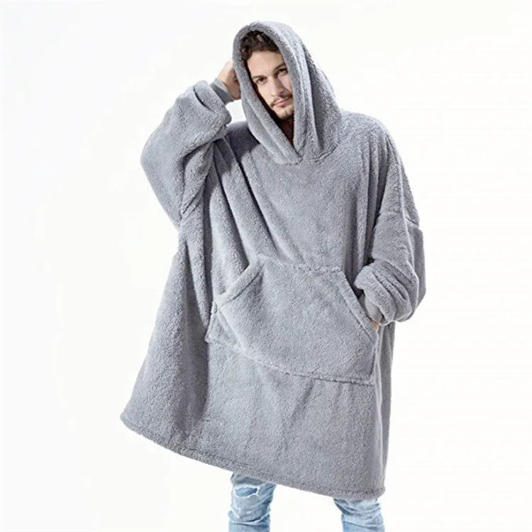 Hoodie Pajama Set – Long Sleeves With Pockets – Velvet | KIMLUD
