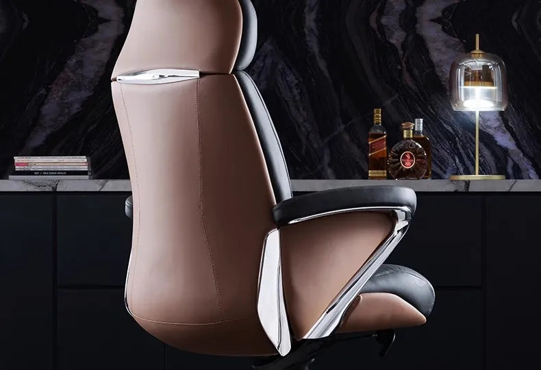 Office Chair - Modern Ergonomic - Cowhide | KIMLUD