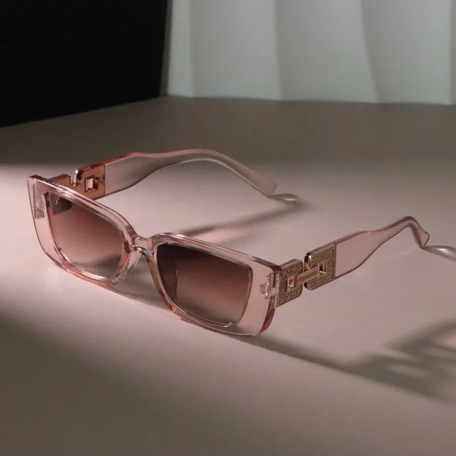 Plastic Square Designer Sunglasses — Black | KIMLUD