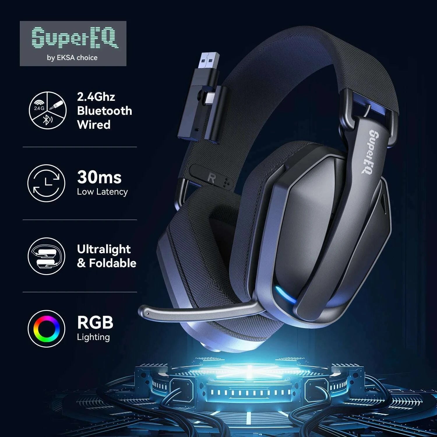supereq-g19bt-24ghz-wireless-gaming-headphones-ultra-light-bluetooth-54-headset-gamer-with-mic-for-pcps5xbox-by-eksa-choicekimlud-womens-fashion-34628803