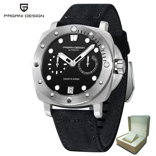 2023 PAGANI DESIGN New Men Mechanical Watch Luxury Sapphire Glass Automatic Watch 200M Waterproof Stainless Steel Watch for Men