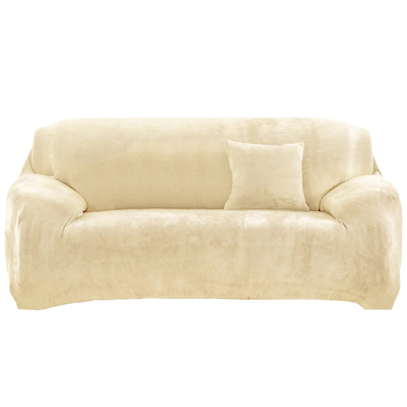 Velvet Sofa Cover Elastic Thick L Shaped Corner Sofa Slipcover for Living Room 1/2/3/4 Seater Stretch Cover for Couch Armchair