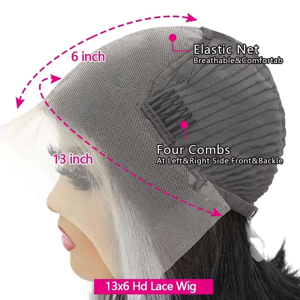 Remy Brazilian Body Wave Lace Frontal Wig 26+ Inches 13x6 HD Ombre — Honey Blonde | KIMLUD