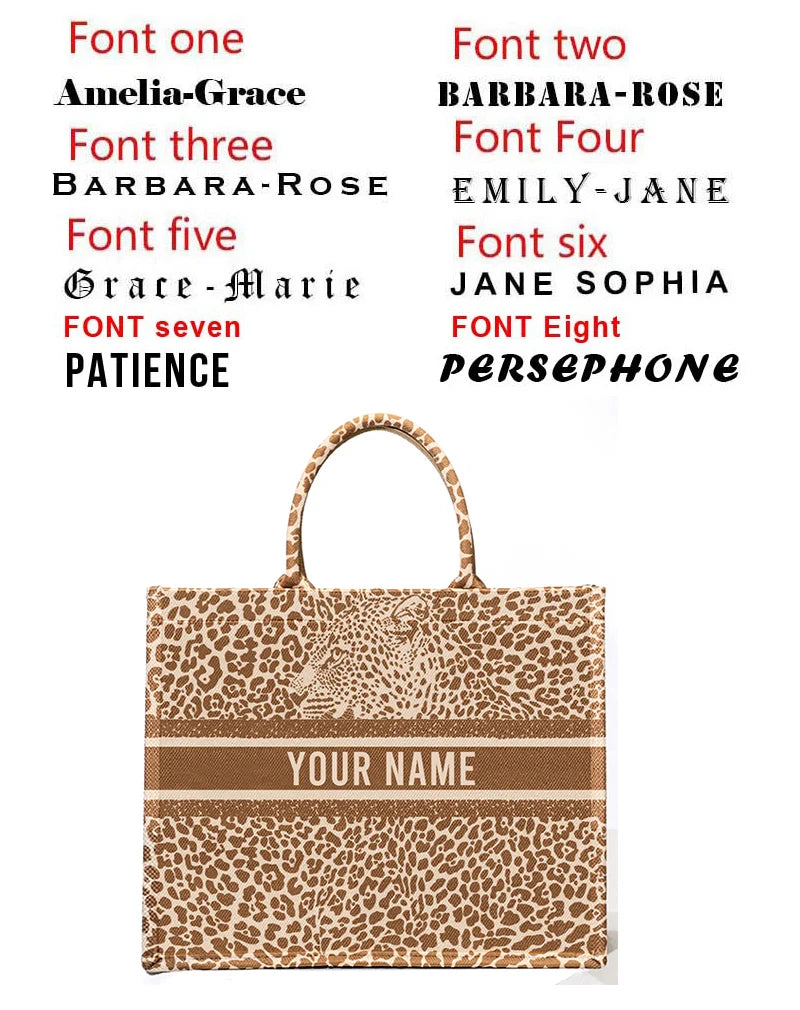 Personalized Tote Bag Canvas Printed — Natural | KIMLUD