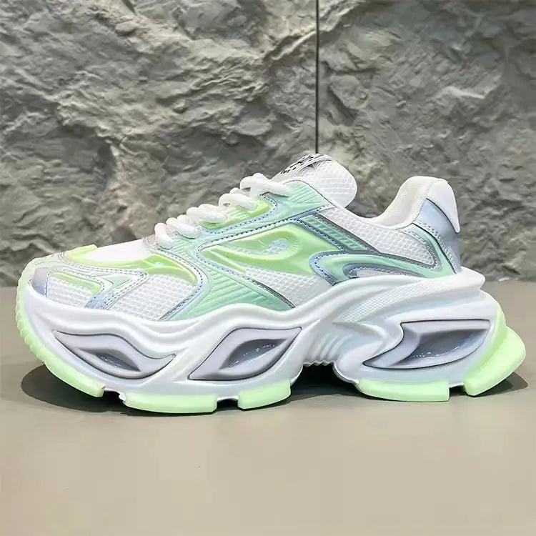 Men's Chunky Sneaker – Height Increasing – Leather Fabric | KIMLUD
