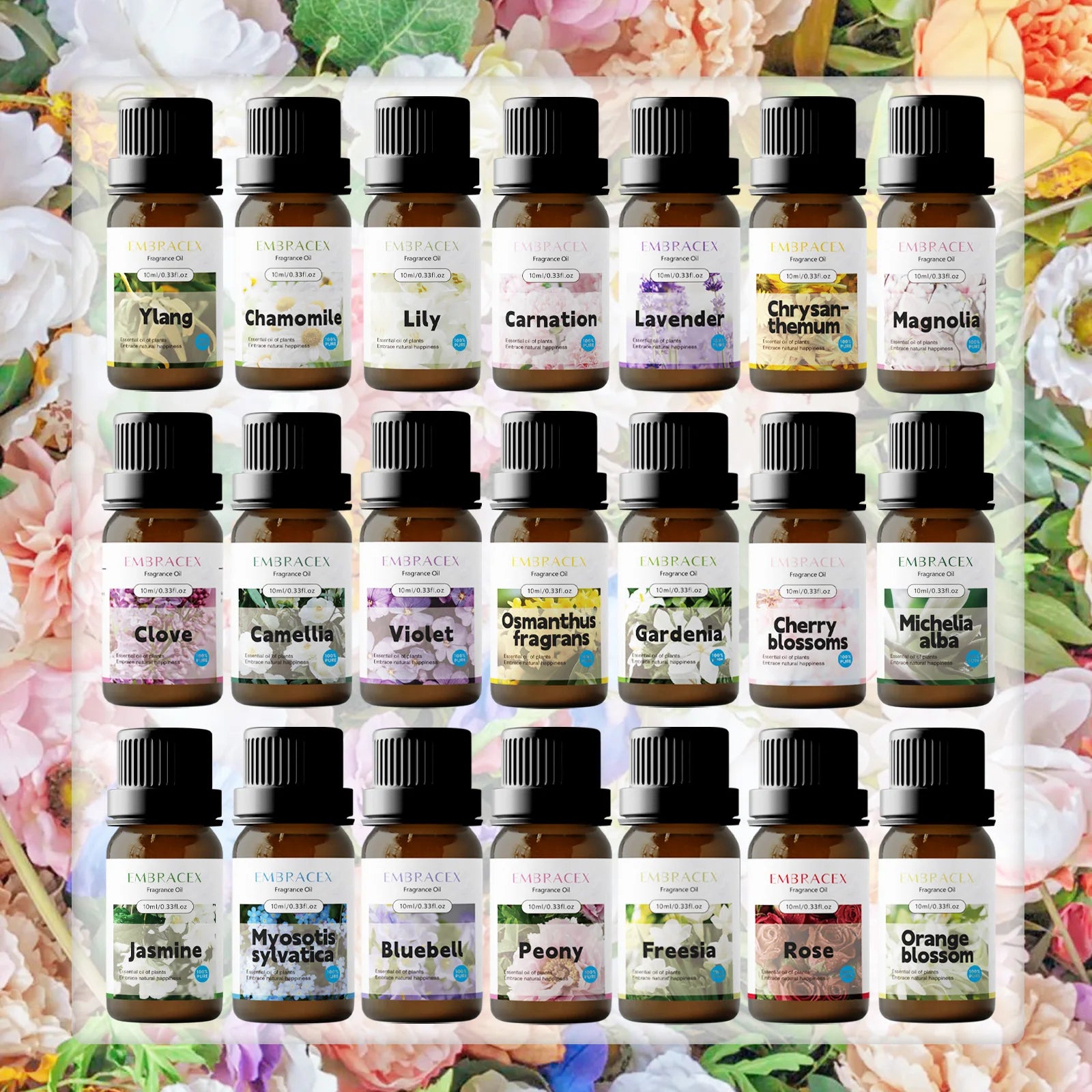 KIMLUD, 10ml Magnolia Essential Oil for Body Massage Floral Perfume Relaxing Aromatherapy Natural Scents Gifts Candle Making, KIMLUD Womens Clothes