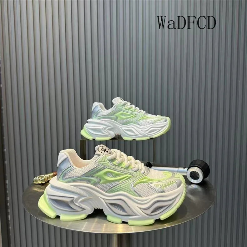 Men's Chunky Sneaker – Height Increasing – Leather Fabric | KIMLUD