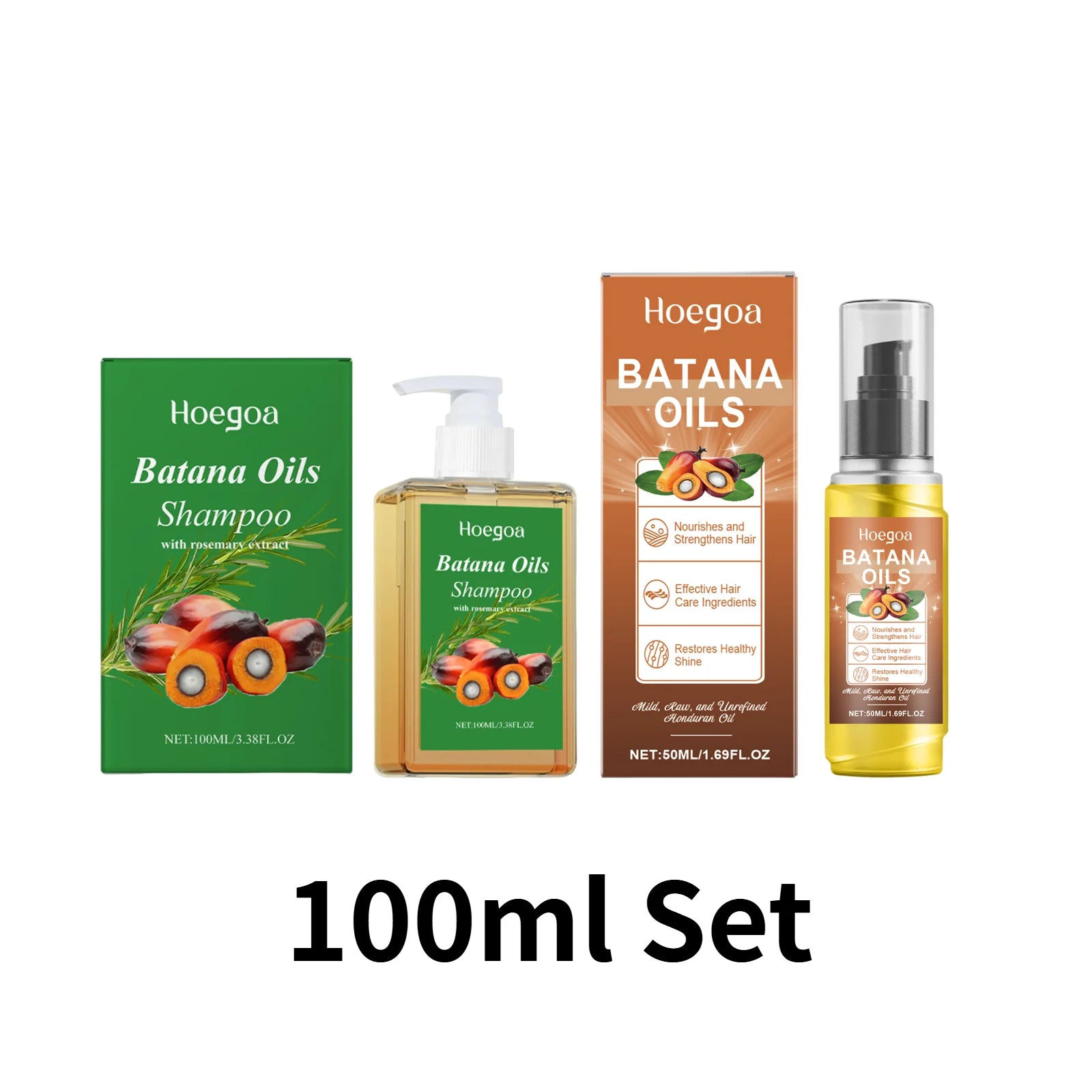 Organic Batana Oil Shampoo Soothing Scalp And Intense Repair With Rosemary Extract — Clear | KIMLUD