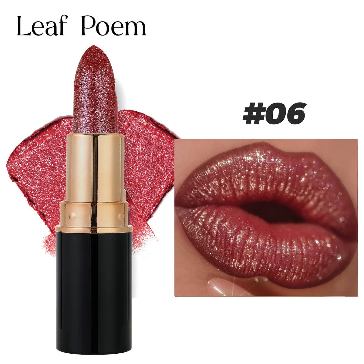 Lip Gloss – Long-Lasting Waterproof – Pearlescent – Gold | KIMLUD